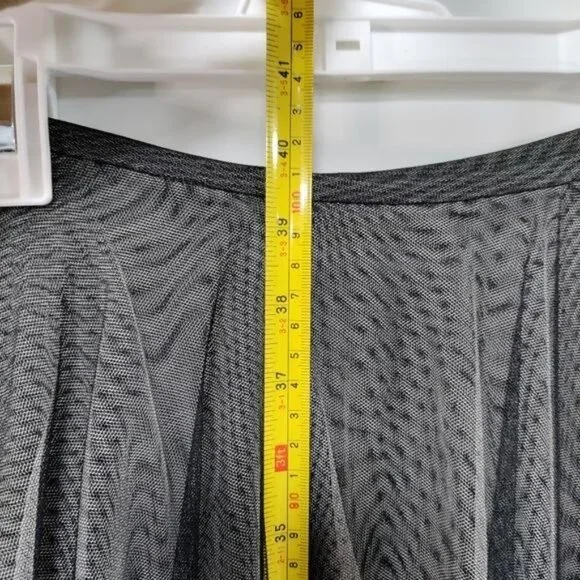 Alexia Admor New York Long Full Length Whimsy Glam Grunge Tulle Skirt in Black - Picture 10 of 13